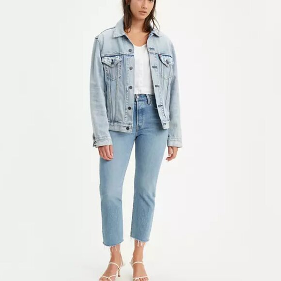 Levi's 501 Original Stretch Cropped Jeans - Picture 2 of 7